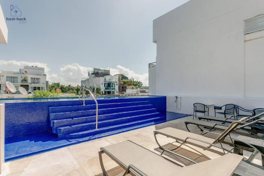 Apartamento Danzamar 1b With Pool & Rooftop Near Mamitas Playa del Carmen